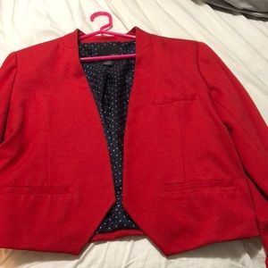 Cynthia Rowley red blazer